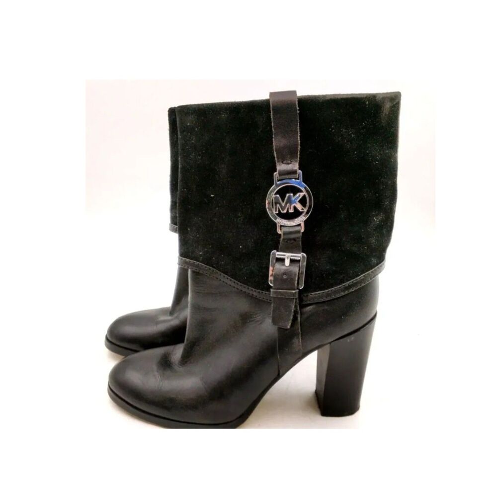 MICHAEL Michael Kors Fulton Harness Black Boots - Size 7.5